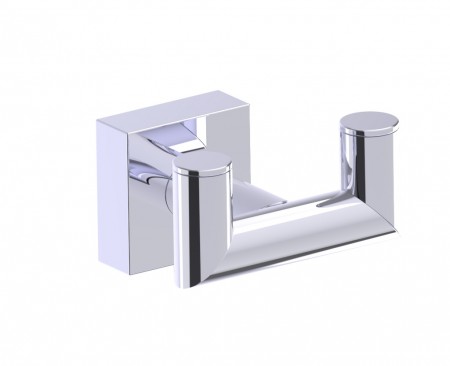 [KART-262132-33] Kartners 262132-33 MADRID Double Robe Hook Titanium 