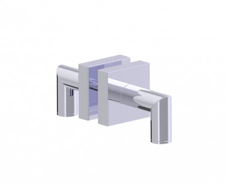 [KART-2627502-33] Kartners 2627502-33 MADRID Shower Door Handle double knob Titanium 
