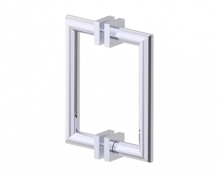 [KART-2627808-33] Kartners 2627808-33 MADRID 8" Double Shower Door Handle Titanium 