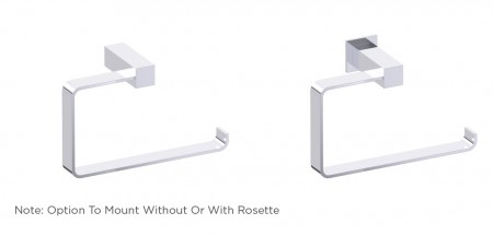 [KART-277463-26] Kartners 277463-26 LISBON Towel Ring Matte White