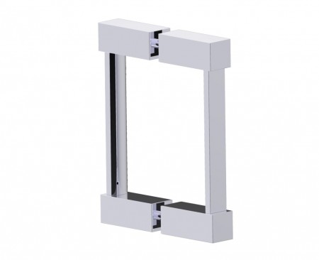 [KART-2777806-33] Kartners 2777806-33 LISBON- 6" Double Shower Door Handle Titanium 