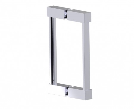 [KART-2777808-81] Kartners 2777808-81 LISBON- 8" Double Shower Door Handle Brushed Nickel