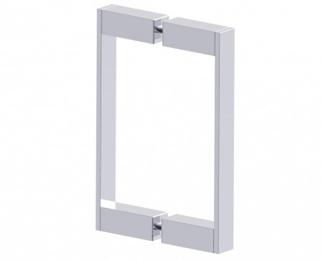 [KART-2887808-33] Kartners 2887808-33 MUNICH 8" Double Shower Door Handle- Titanium 