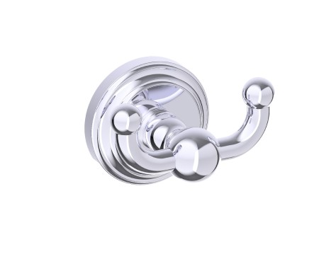 [KART-322132-33] Kartners 322132-33 FLORENCE Double Robe Hook Titanium 
