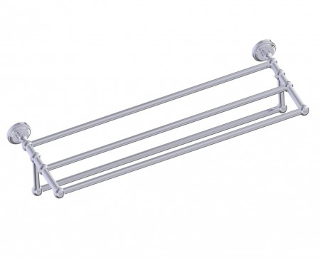 [KART-322442-81] Kartners 322442-81 FLORENCE Towel Shelf w/ Towel Bar Brushed Nickel