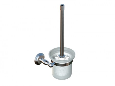 [KART-322610-81] Kartners 322610-81 FLORENCE Toilet Brush Set Brushed Nickel
