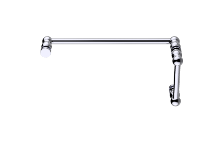 [KART-32271224-81] Kartners 32271224-81 FLORENCE 12"x24" Offset Shower Door Handle Brushed Nickel 