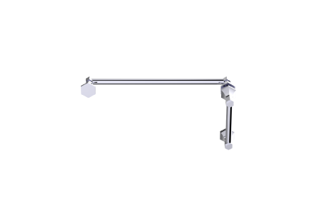 [KART-34271224-81] Kartners 34271224-81 Pisa 12"x24" Offset Shower Door Handles Brushed Nickel 