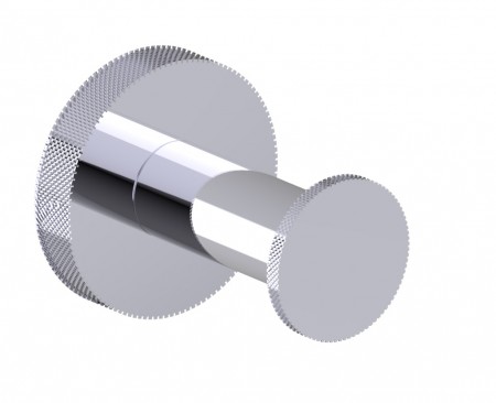 [KART-366130-81] Kartners 366130-81 CIRCO KNURLED Robe Hook Brushed Nickel 