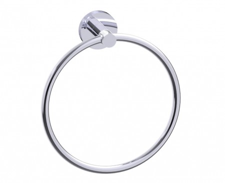 [KART-366460-12] Kartners 366460-12 CIRCO KNURLED Towel Ring Polished Gold 
