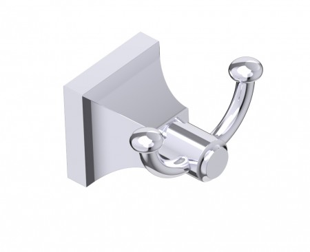 [KART-390132-81] Kartners 390132-81 GLASGOW Double Robe Hook Brushed Nickel