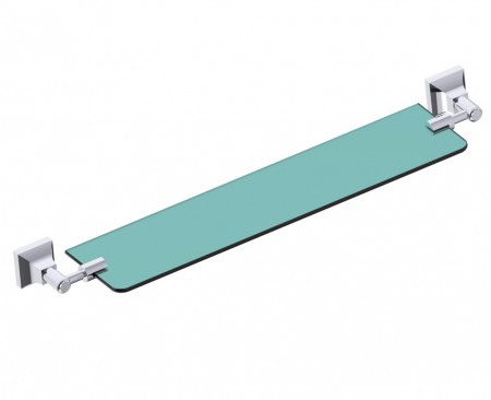 [KART-390671-81] Kartners 390671-81 GLASGOW Glass Shelf 20"- Brushed Nickel