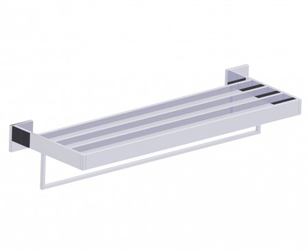 [KART-440442-81] Kartners 440442-81 HAMBURG Double Towel Shelf Brushed Nickel 
