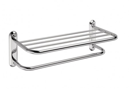 [KART-8281521-81] Kartners 8281521-81 Two Tier Towel Rack 25" Brushed Nickel