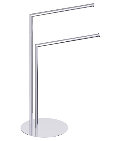 [KART-KFS-RD-DTR-81] Kartners KFS-RD-DTR-81 Double Towel Rail Round Brushed Nickel