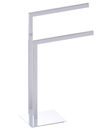 [KART-KFS-SQ-DTR-81] Kartners KFS-SQ-DTR-81 Double Towel Rail Square Brushed Nickel