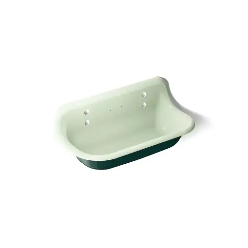 [KOH-3200-PAT-42] Kohler 3200-PAT-42 Brockway 36" Wall Mount Utility Sink Teal Exterior with Aspen Interior