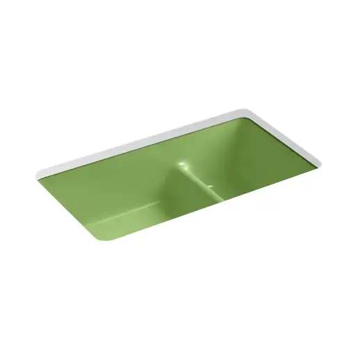 [KOH-6625-34] Kohler 6625-34 Iron Tones 33" Undermount Double Bowl Kitchen Sink Fresh Green
