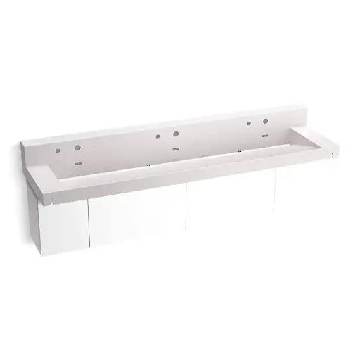 [KOH-81028-BPW-KES] Kohler 81028-BPW-KES Constellation 90" Wall Mount Trough Lavatory System Et Statuario