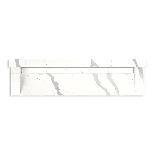 [KOH-81028-BSS-KEB] Kohler 81028-BSS-KEB Constellation 90" Wall Mount Trough Lavatory System Et Bianco Cal