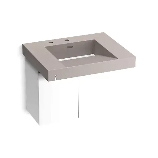 [KOH-81029-BPW-KCN] Kohler 81029-BPW-KCN Constellation 30" Wall Mount Lavatory System Neutral Concrete
