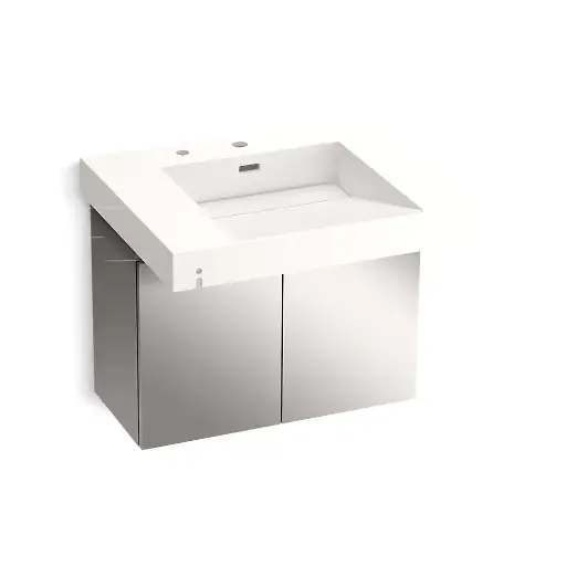 [KOH-81029-BSS-KCD] Kohler 81029-BSS-KCD Constellation 30" Wall Mount Lavatory System Designer White