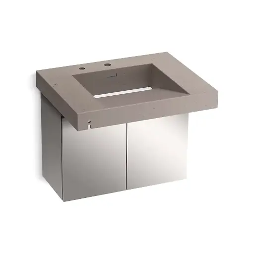 [KOH-81029-BSS-KCT] Kohler 81029-BSS-KCT Constellation 30" Wall Mount Lavatory System Concrete