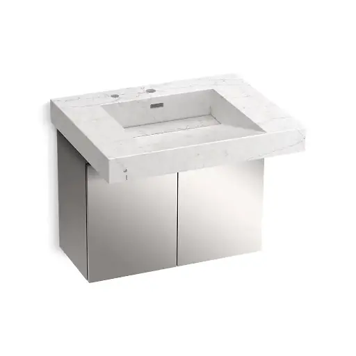 [KOH-81029-BSS-KEP] Kohler 81029-BSS-KEP Constellation 30" Wall Mount Lavatory System Pearl Jasmine