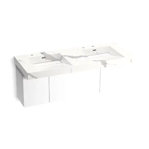 [KOH-81030-BPW-KEB] Kohler 81030-BPW-KEB Constellation 60" Wall Mount Basin Lavatory System Et Bianco Cal