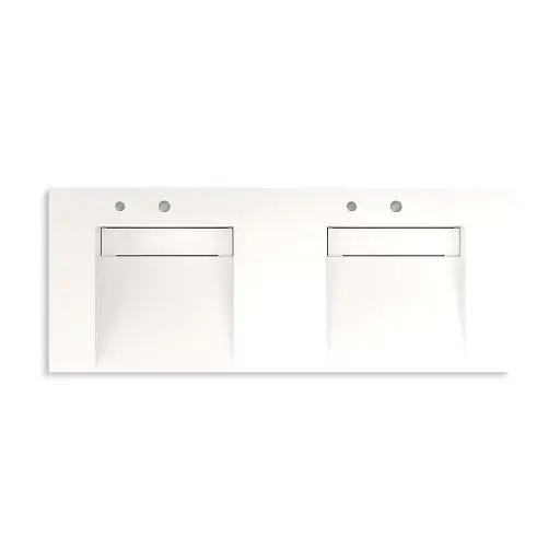 [KOH-81030-BSS-KCD] Kohler 81030-BSS-KCD Constellation 60" Wall Mount Basin System Designer White