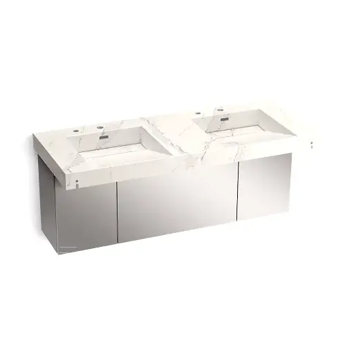 [KOH-81030-BSS-KEG] Kohler 81030-BSS-KEG Constellation 60" Wall Mount Basin System Et Cal Gold