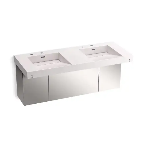 [KOH-81030-BSS-KES] Kohler 81030-BSS-KES Constellation 60" Wall Mount Basin System Et Statuario