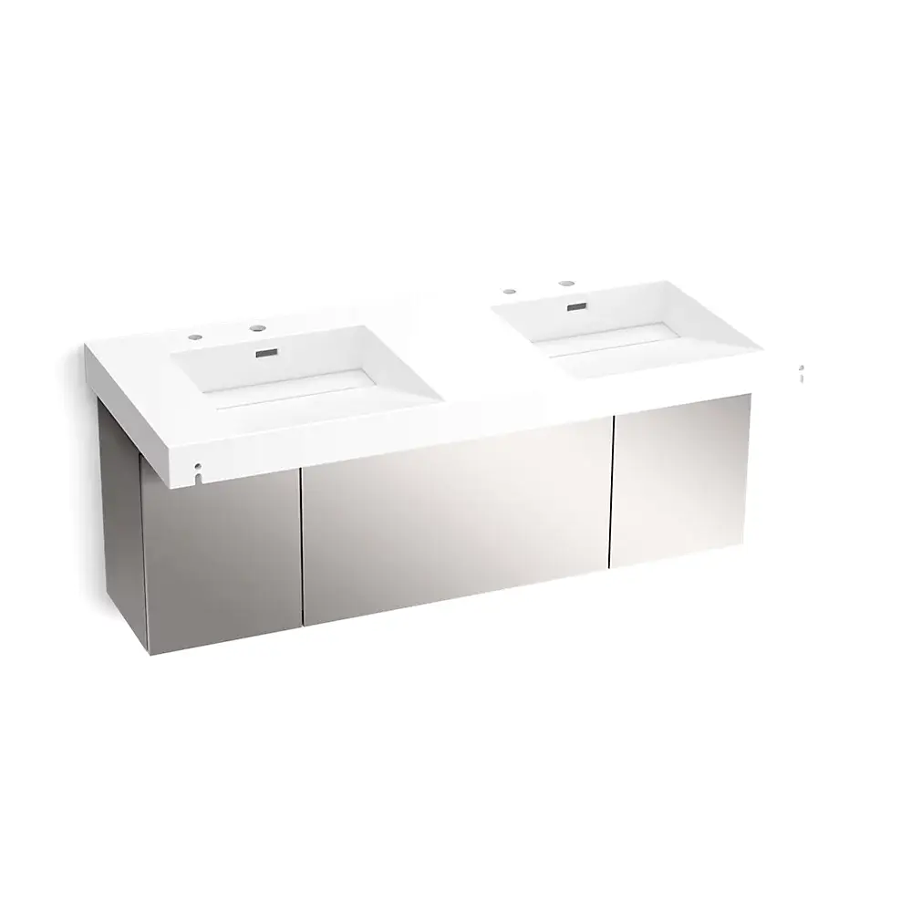 [KOH-81030-BSS-KEW] Kohler 81030-BSS-KEW Constellation 60" Wall Mount Basin System Iconic White