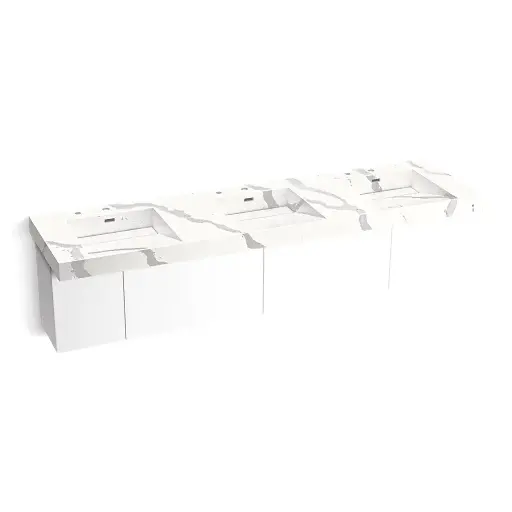 [KOH-81031-BPW-KEB] Kohler 81031-BPW-KEB Constellation 90" Wall Mount Lavatory System Et Bianco Cal
