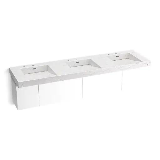 [KOH-81031-BPW-KEP] Kohler 81031-BPW-KEP Constellation 90" Wall Mount Lavatory System Pearl Jasmine
