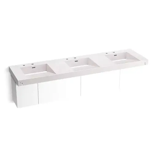 [KOH-81031-BPW-KES] Kohler 81031-BPW-KES Constellation 90" Wall Mount Lavatory System Et Statuario