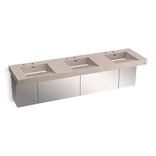 [KOH-81031-BSS-KCC] Kohler 81031-BSS-KCC Constellation 90" Wall Mount Lavatory System Canvas