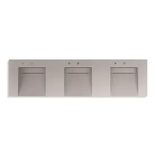 [KOH-81031-BSS-KCN] Kohler 81031-BSS-KCN Constellation 90" Wall Mount Lavatory System Neutral Concrete