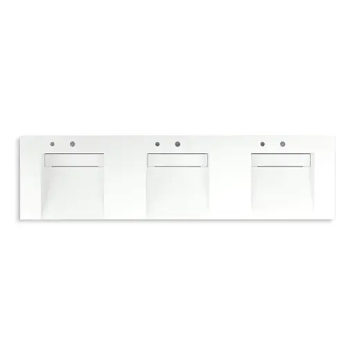 [KOH-81031-BSS-KEH] Kohler 81031-BSS-KEH Constellation 90" Wall Mount Lavatory System Miami White