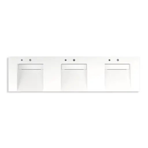 [KOH-81031-BSS-KEW] Kohler 81031-BSS-KEW Constellation 90" Wall Mount Lavatory System Iconic White