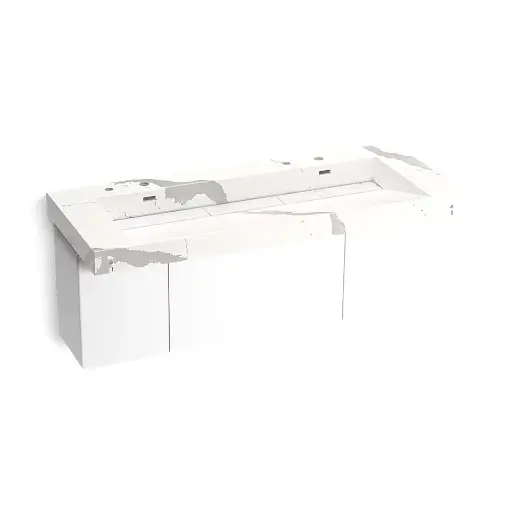 [KOH-81032-BPW-KEB] Kohler 81032-BPW-KEB Constellation 60" Wall Mount Trough System Et Bianco Cal