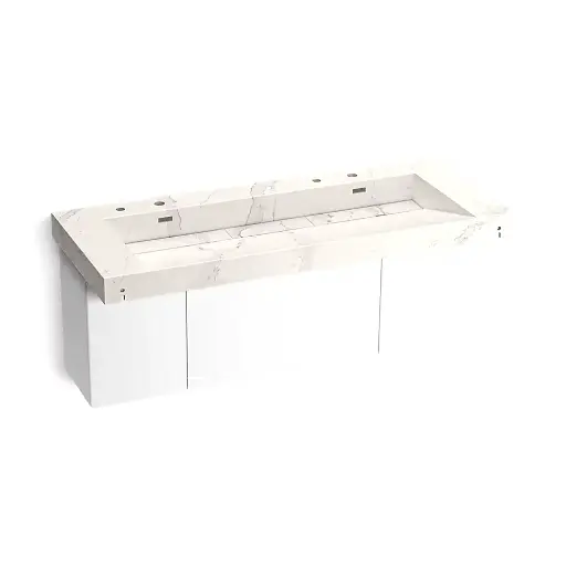 [KOH-81032-BPW-KEG] Kohler 81032-BPW-KEG Constellation 60" Wall Mount Trough System Et Cal Gold