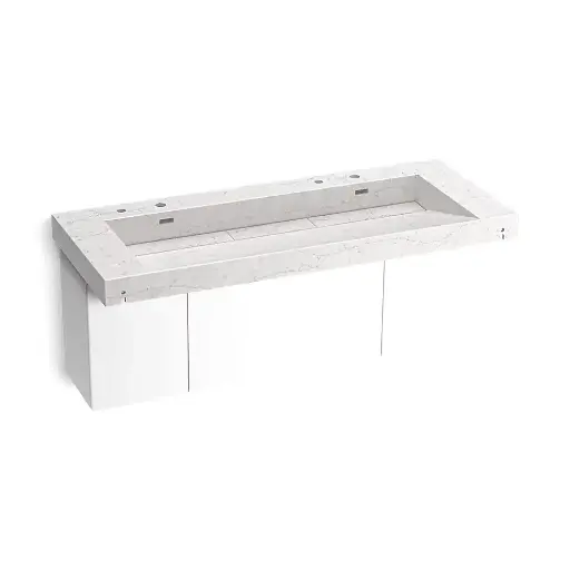 [KOH-81032-BPW-KEP] Kohler 81032-BPW-KEP Constellation 60" Wall Mount Trough System Pearl Jasmine