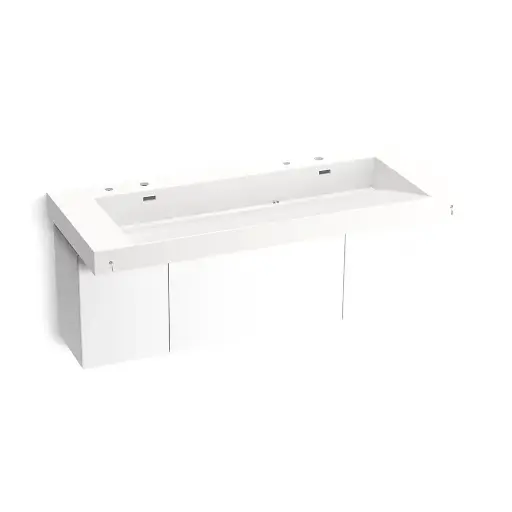 [KOH-81032-BPW-KEW] Kohler 81032-BPW-KEW Constellation 60" Wall Mount Trough System Iconic White
