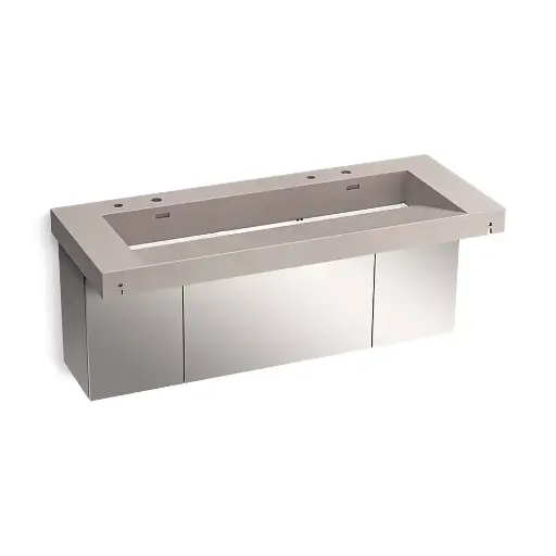 [KOH-81032-BSS-KCN] Kohler 81032-BSS-KCN Constellation 60" Wall Mount Trough System Neutral Concrete