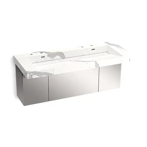 [KOH-81032-BSS-KEB] Kohler 81032-BSS-KEB Constellation 60" Wall Mount Trough System Et Bianco Cal
