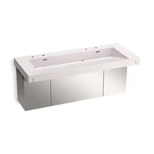 [KOH-81032-BSS-KES] Kohler 81032-BSS-KES Constellation 60" Wall Mount Trough System Et Statuario