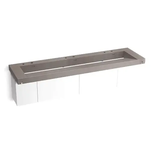 [KOH-81033-BPW-KCE] Kohler 81033-BPW-KCE Constellation 90" Wall Mount Trough System Ash Concrete