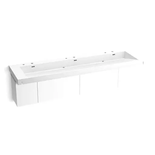 [KOH-81033-BPW-KCG] Kohler 81033-BPW-KCG Constellation 90" Wall Mount Trough System Glacier White