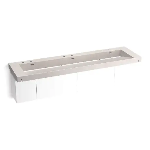 [KOH-81033-BPW-KED] Kohler 81033-BPW-KED Constellation 90" Wall Mount Trough System Desert Silver